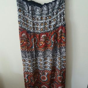 Boho Patterned Maxi Dress