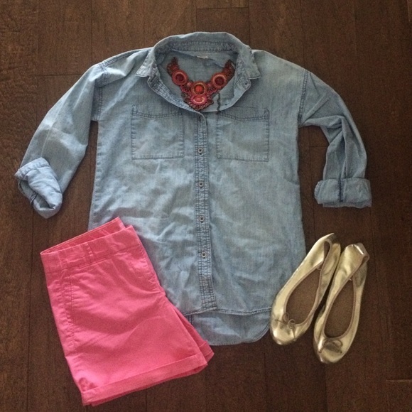 J. Crew hot pink summer weight stretch shorts