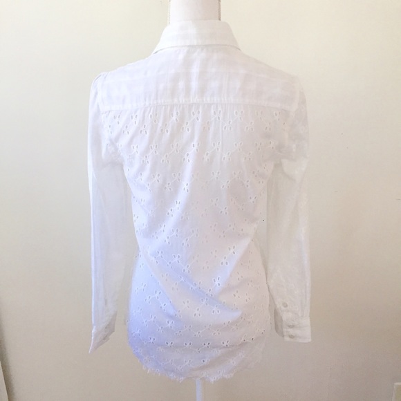 Anthropologie Eyelet Button Down XS - Picture 3 of 4