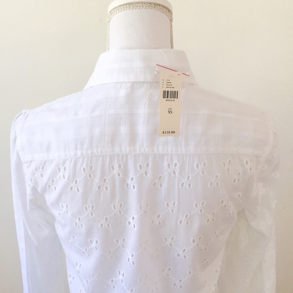 Anthropologie Eyelet Button Down XS - Picture 4 of 4