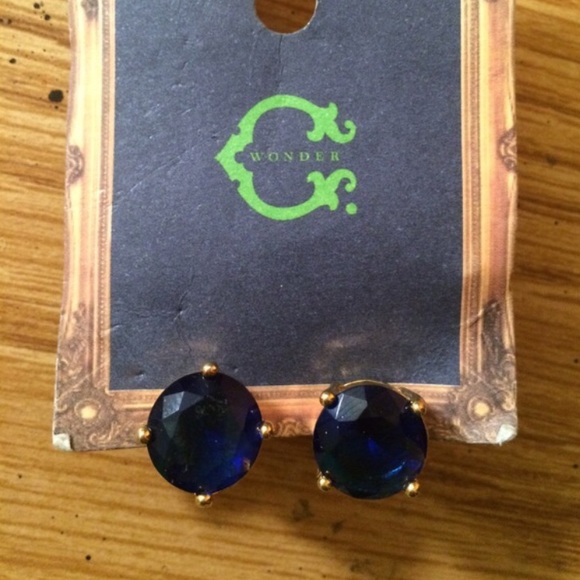 C wonder blue earrings