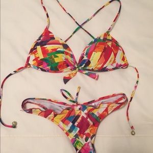 B swim bikini! Worn once. Brazilian bottom!