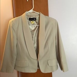 3/4 sleeve blazer