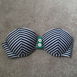 Nautical bikini top, size M