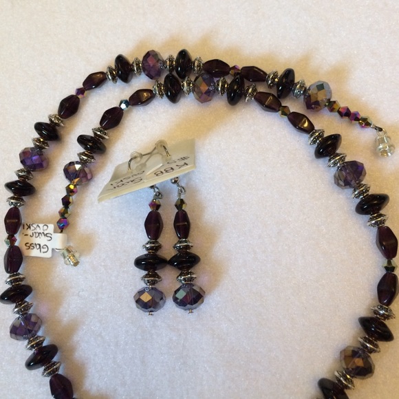 FINAL SALE PRICE Handmade Lampwork, Swarovski & Glass Bead 2 Pc Set - Picture 2 of 4