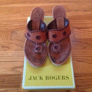 Jack Rogers Size 8 Mid-Wedge Espadrilles