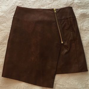 H&M faux leather skirt