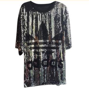 sequin adidas dress
