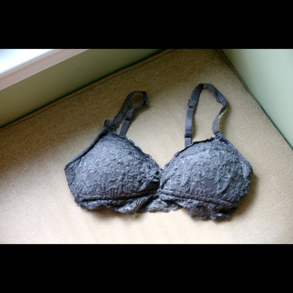 Padded Grey Lace Aerie Bralette