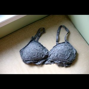 Padded Grey Lace Aerie Bralette