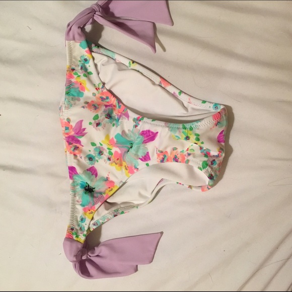 Floral print bikini bottoms