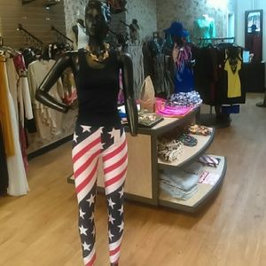 American Flag Leggings