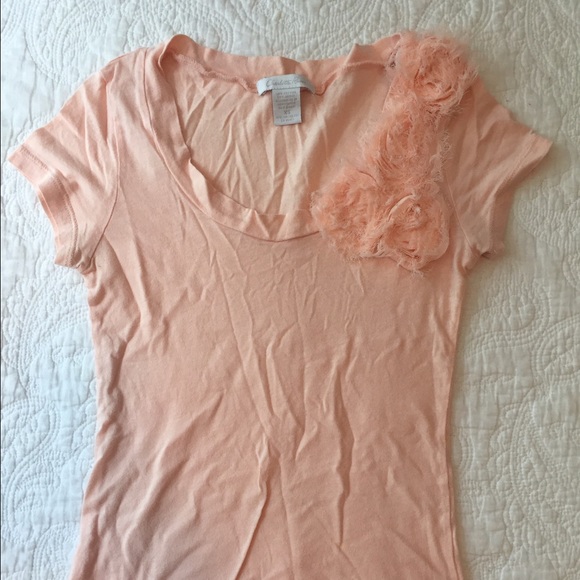 SOLD. Charlotte Russe- Rosy shirt