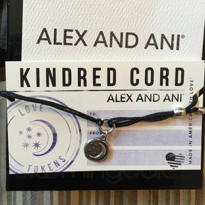 Alex & Ani moon and stars pull cord bracelet