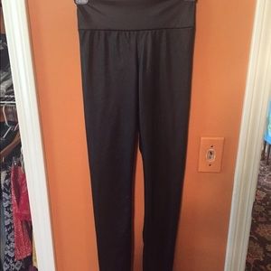Leather legging pants