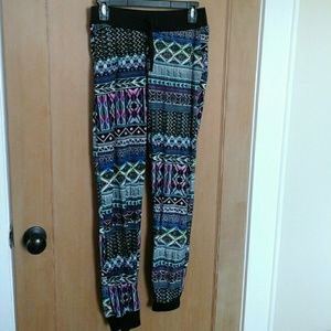 Colored tribal joggers