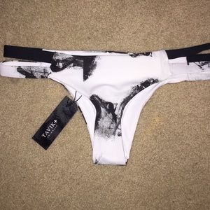 Black white & grey Tavik swimwear bottoms