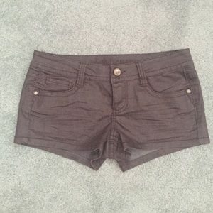 Chocolate brown Jean shorts