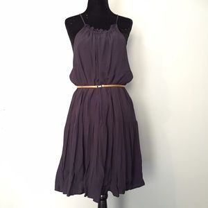 Navy swing dress
