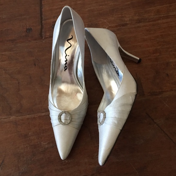 Nina silver heels