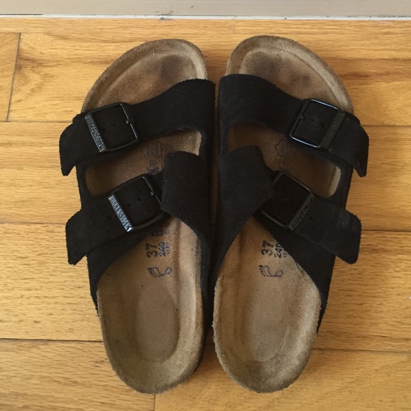 SOLD Black Suede Birkenstock Size 37