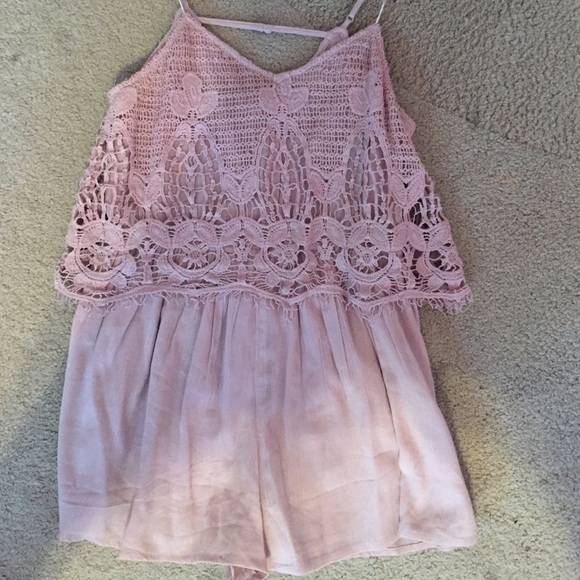 Pale pink romper