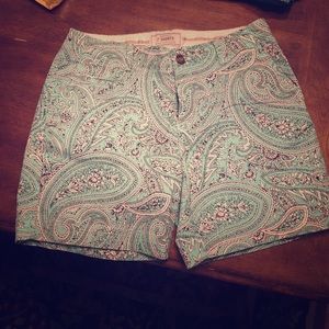 Paisley print shorts