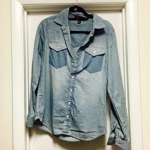 Forever 21 Denim Shirt Forever 21 Denim Shirt