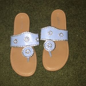 Palms baby blue sandals BRAND NEW