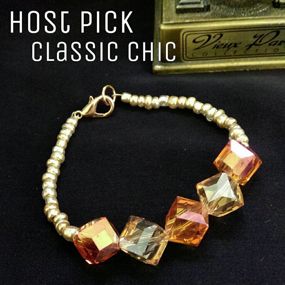 Orange & Gold Bracelet