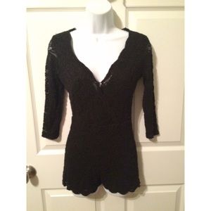 Black Lace Romper!