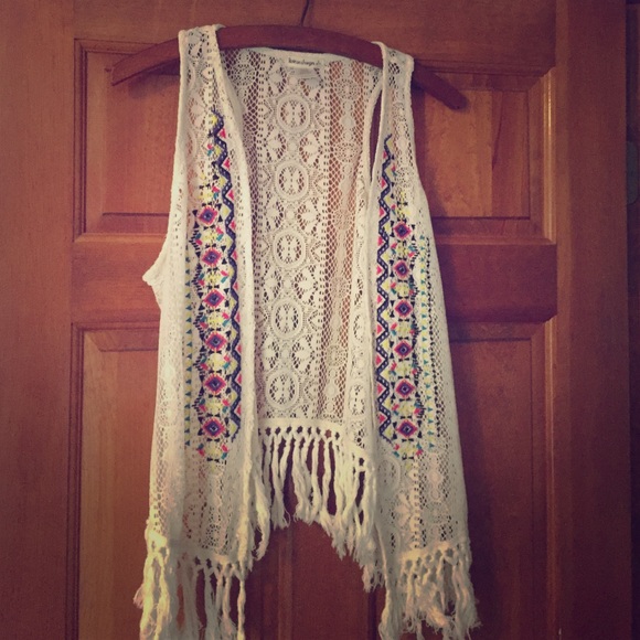 Crochet and Lace Vest - Picture 1 of 4