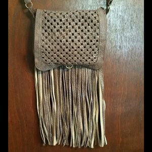 Crossbody fringe boho purse