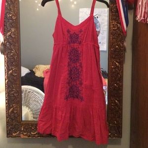 Blood orange and red dress