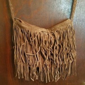 Crossbody fringe boho purse
