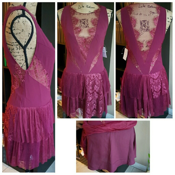 Free People Black Dove Mini Dress - Picture 3 of 3