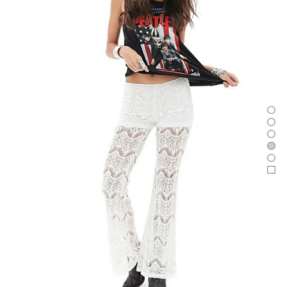 lace bell bottoms forever 21