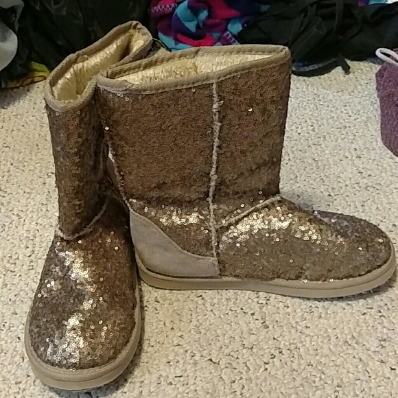 Sequin Boots