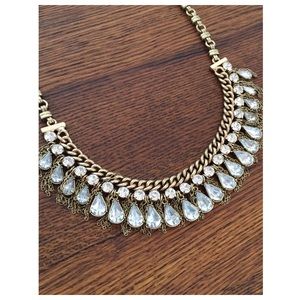 Gold Diamond Statement Necklace