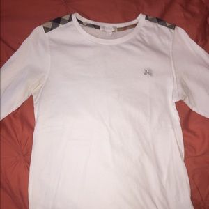 Burberry shoulder patch long sleeve shirt - 14y