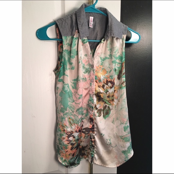 Pastel floral blouse!