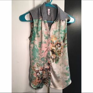 Pastel floral blouse!