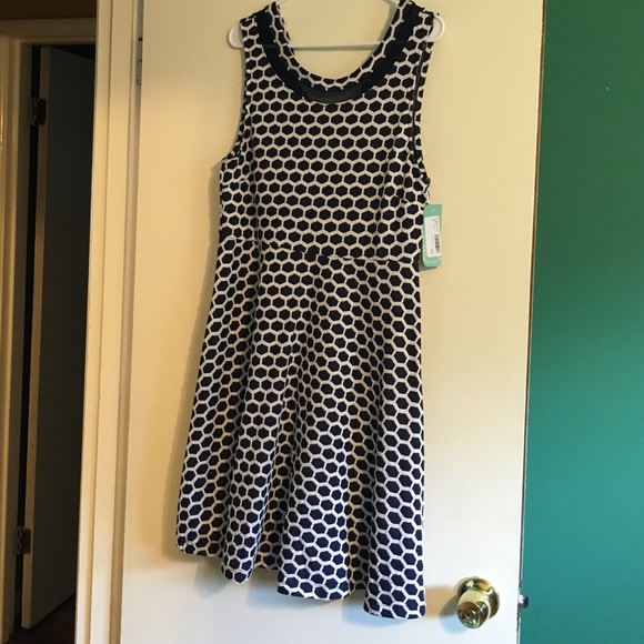 Stitch Fix Pixley Millie Textured Navy Blue Dress