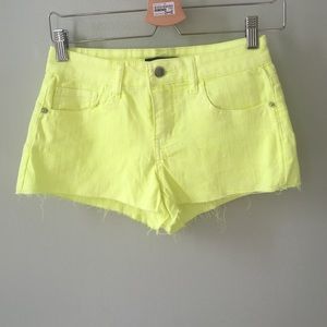 Foreve 21 neon yellow shorts