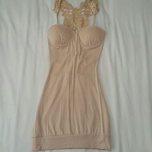 Tan club dress