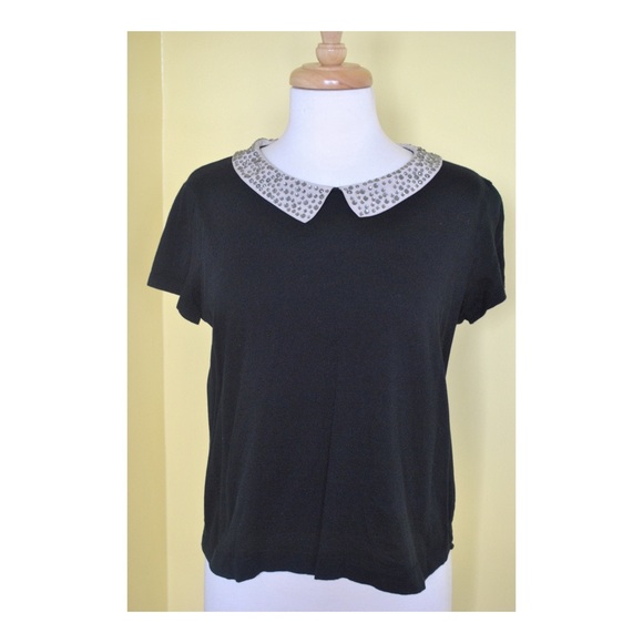 Sparkle collar top