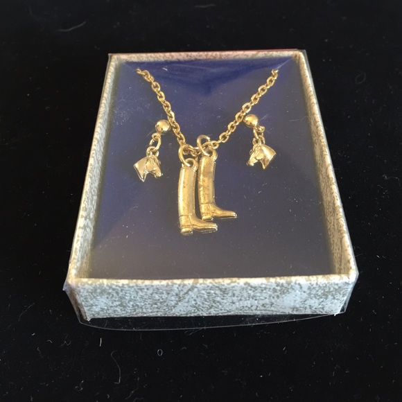 English 16" silver boots & horse head set. - Picture 3 of 3