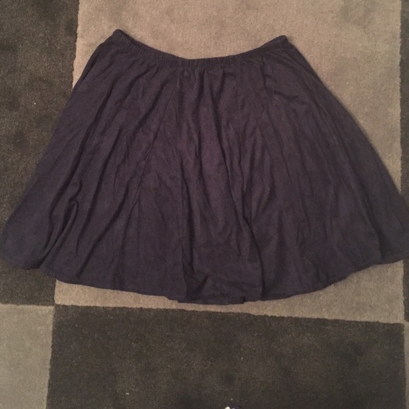Navy suede brandy melville skirt