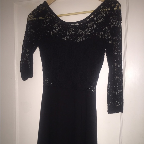 Black Lace top skater dress!!