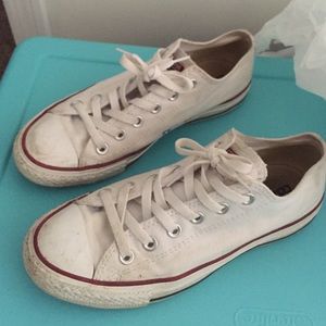 White converse size 8 women's